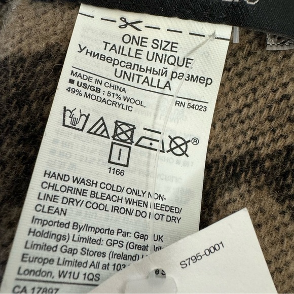 Banana Republic Leopard Wool blend poncho OS - Picture 7 of 9